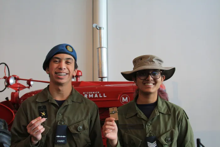 Two 12 Edmonton cadets at the Reynolds-Alberta Museum