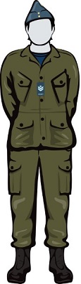 Air cadet in C5 Field training uniform (FTU)