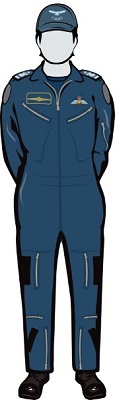 Air cadet in C5B Flight suit